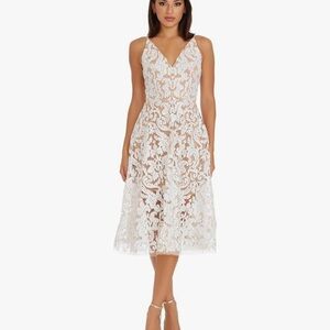 Dress the Population Ivory Lace Dress